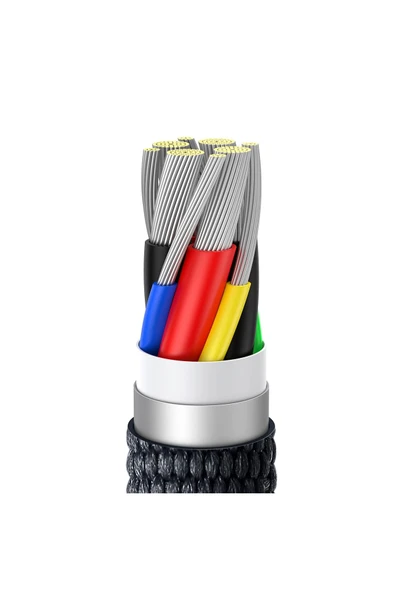 Baseus Crystal Shine 100W 120 cm PD Type-C Şarj Kablosu Siyah - 5