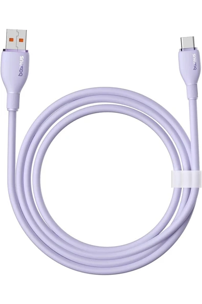 Baseus Pudding Serisi Hızlı Şarj ve Data Kablosu USB'den Type-c USB-C'ye 6 Amper 100W, 1,2m - 2