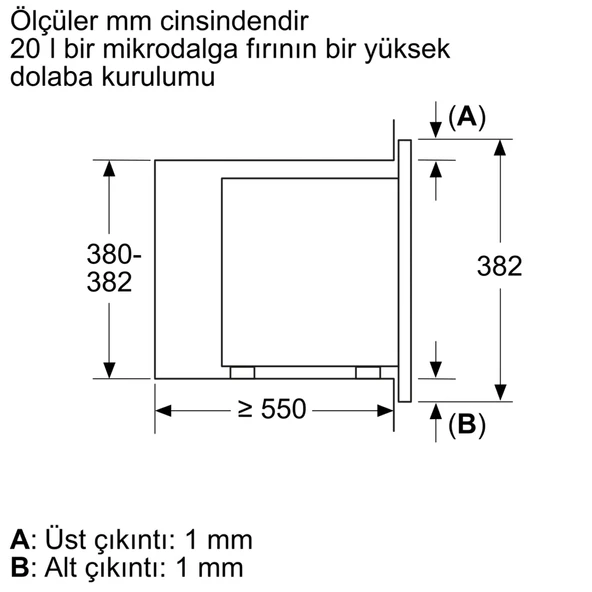 Bosch BEL623MP3 İnci Beyazı Ankastre Mikrodalga Fırın - 6