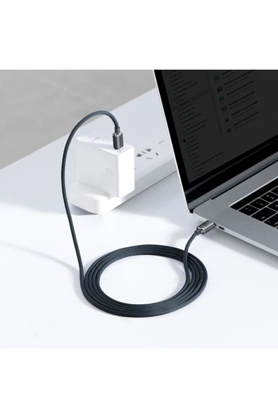 Baseus Crystal Shine 100W 120 cm PD Type-C Şarj Kablosu Siyah - 7