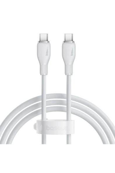 Baseus Pudding Serisi Hızlı Şarj ve Data Kablosu USB'den Type-c USB-C'ye 6 Amper 100W, 1,2m