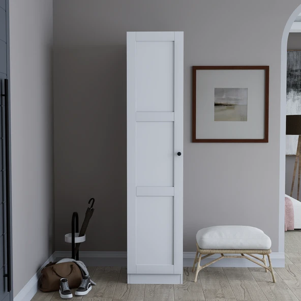 Midoser Lucas Tek Kapılı 6 Raflı Çok Amaçlı Dolap