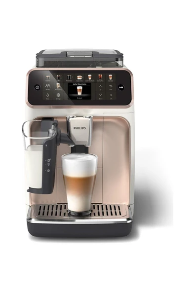 Philips 5500 Serisi LatteGo Tam Otomatik Espresso Makinesi, 20 Sıcak ve Soğuk İçecek, EP5543/80
