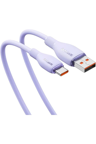 Baseus Pudding Serisi Hızlı Şarj ve Data Kablosu USB'den Type-c USB-C'ye 6 Amper 100W, 1,2m - 4