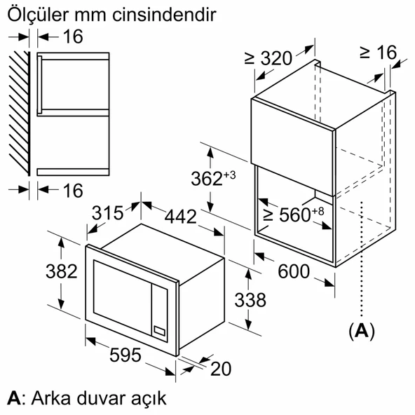 Bosch BEL623MP3 İnci Beyazı Ankastre Mikrodalga Fırın - 5