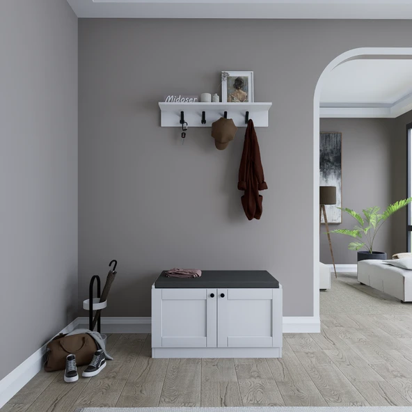 Midoser Lucas Ayakkabılık/bench ( Minder Dahil) - 5