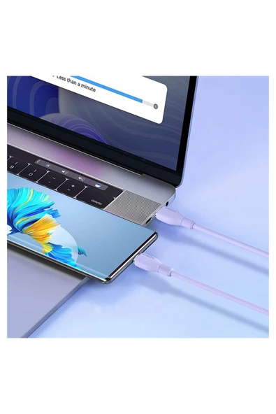 Baseus Pudding Hızlı Şarj Özellikli Type-c To Type-c 100w Kablo 1.2m. Mor - 7