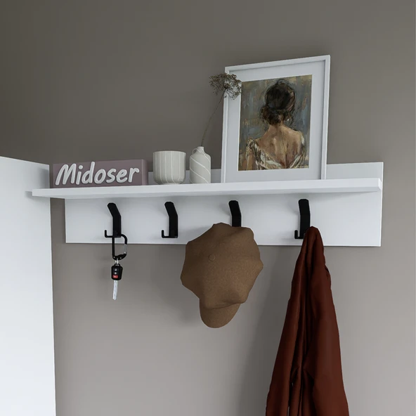 Midoser Lucas Portmanto Duvar Askılığı Elbise Askılığı 90 Cm - 4