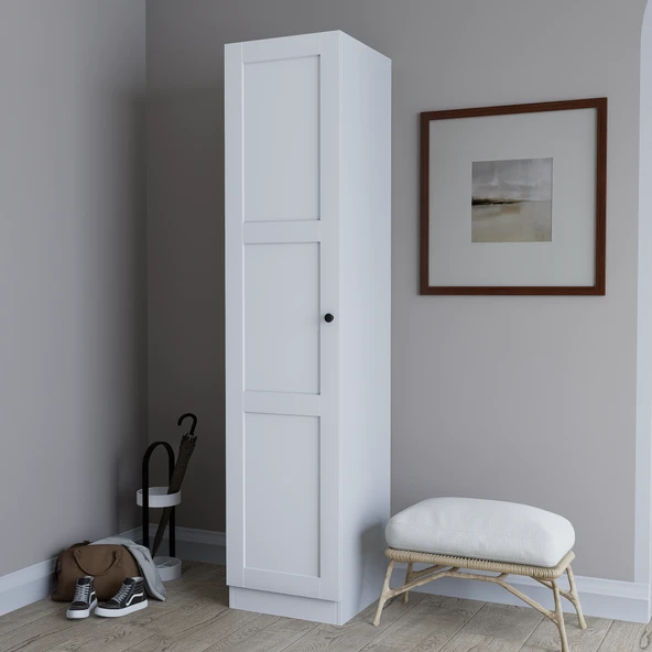 Midoser Lucas Tek Kapılı 6 Raflı Çok Amaçlı Dolap - 2