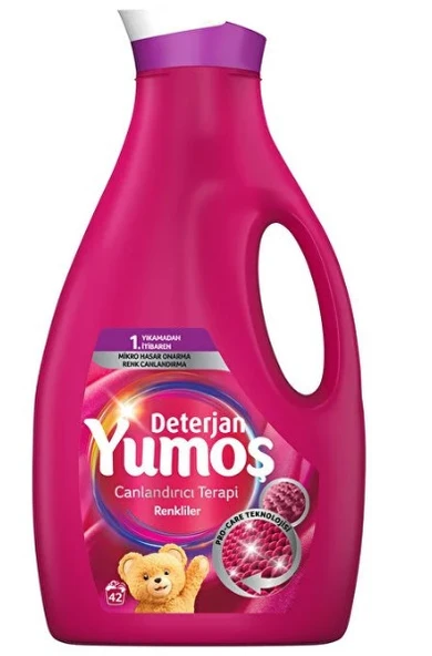 Yumoş Sıvı Çamaşır Deterjanı Canlandırıcı Terapi Renkliler İçin 2520 ml