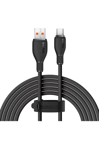 Baseus Pudding Serisi Hızlı Şarj ve Data Kablosu USB'den Type-c USB-C'ye 6 Amper 100W, 1,2m