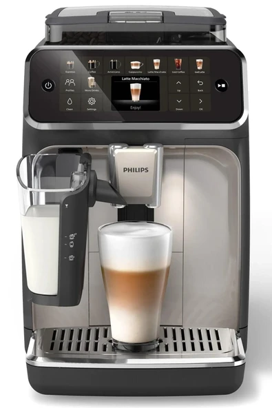 Philips 5500 Serisi LatteGo Tam Otomatik Espresso Makinesi, 20 Sıcak ve Soğuk İçecek, EP5547/90