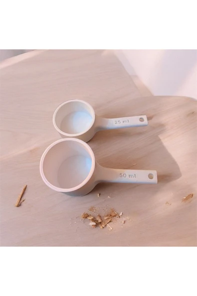 printstudıo Hacimsel Ölçü Kabı Ölçüm Kaşığı Özel Tasarım (25 ml ve 50 ml 2’li Set) - 3