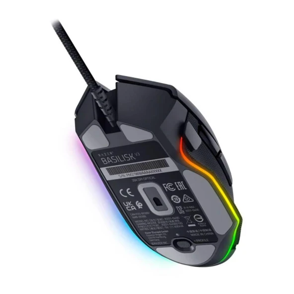 Razer Basilisk V3 Mouse 26000 DPI Siyah Kablolu Gaming Mouse RZ01-04000100-R3M1 - 4