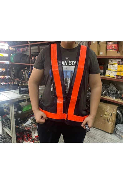 Reflektörlü Yelek Yeni Yasaya Uygun Xl