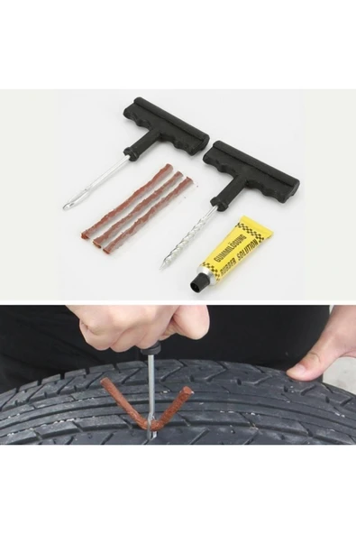 s Araba Motosiklet Otomobil Bisiklet Lastik Tamir Kiti Araç Bakım Seti - 3