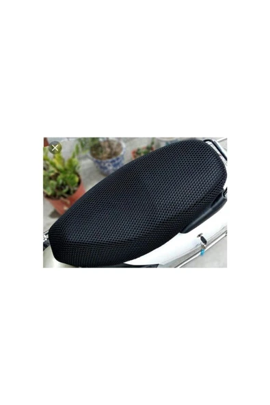 Motorsiklet Fileli Sele Kılıfı Siyah 50cc Scooter