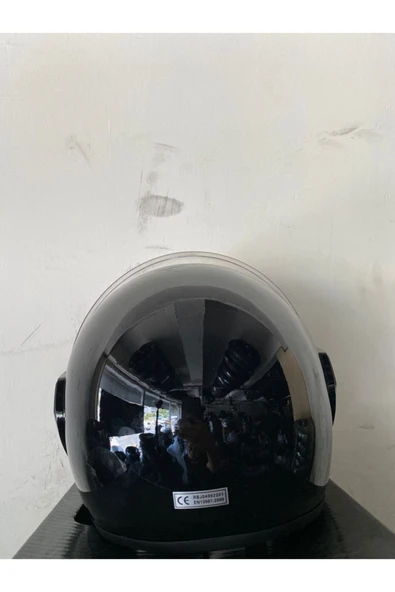 Motosiklet Yarım Kask Siyah - 5