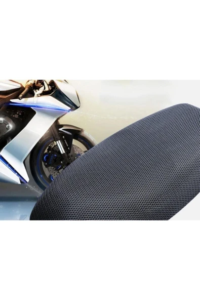 Motosiklet Fileli Sele Kılıfı 6 mm Kalınlık 3d Boyut Xl Ebattır - 2