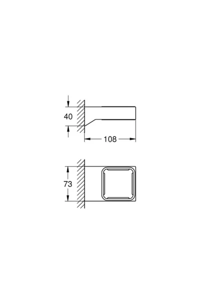 Grohe Selection Sabunluk Diş Fırçalık Tutacağı Krom - 40865000 - 2
