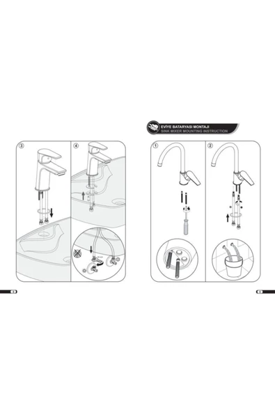 Eca Quadrille Tek Gövde Mutfak Eviye Bataryası 102108488 - 7