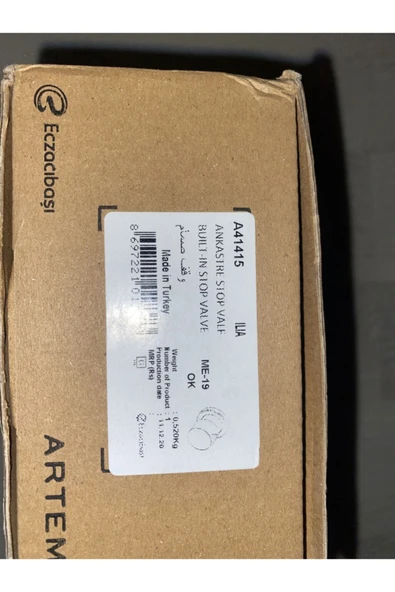 Artema Ankastre Stop Valf Seti A41441+a41449 - 2