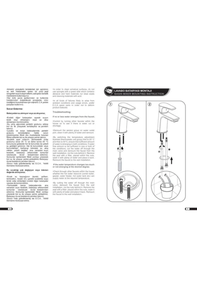 Eca Quadrille Tek Gövde Mutfak Eviye Bataryası 102108488 - 6