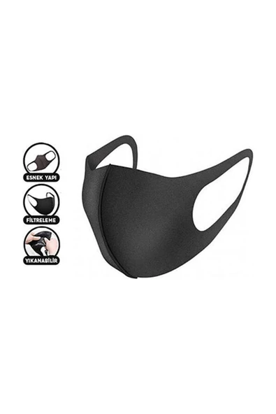 Nano Steril Siyah Yüz Maskesi Yüksek Filtrasyon ve Şık Tasarım - 3