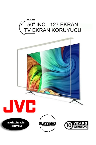 Glassmax JVC 50UHD6000 Uyumlu 50" Inç 127 Ekran Tv Ekran Koruyucu