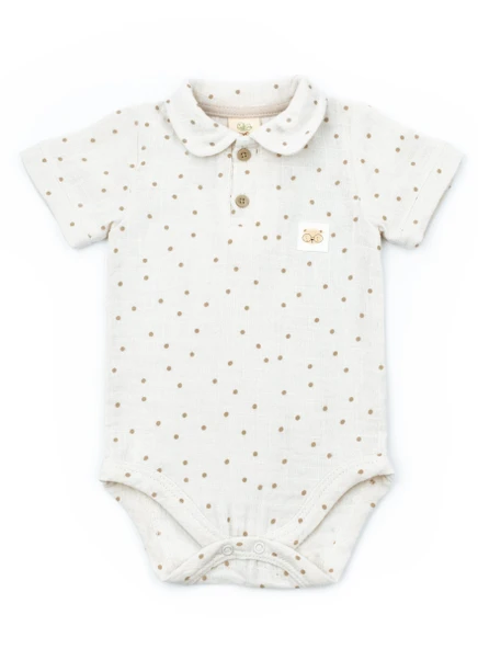 Bebek 2li Kısa Kollu Badi Müslin %100 Pamuk, Bebek ve Yenidoğan Serisi - - 5