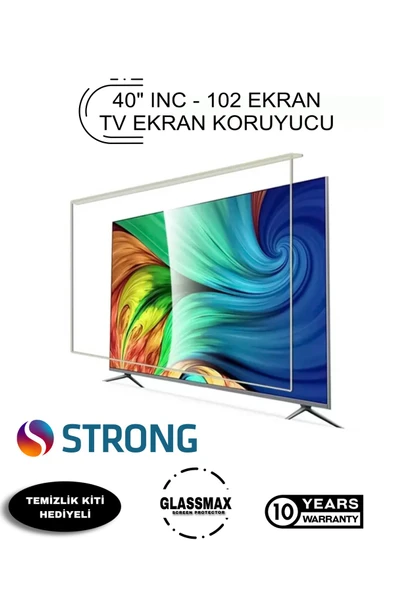 Glassmax Strong 40" Inç 102 Ekran Tv Ekran Koruyucu/paketi