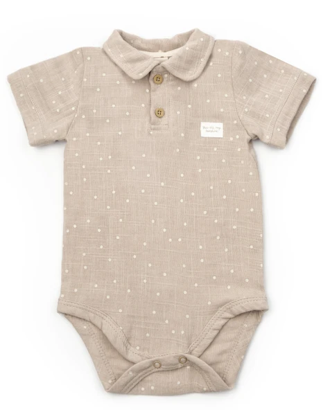 Bebek 2li Kısa Kollu Badi Müslin %100 Pamuk, Bebek ve Yenidoğan Serisi - - 3