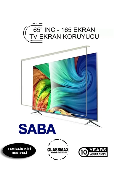Glassmax Saba 65smart 4k Uyumlu 65" Inç 165 Ekran Tv Ekran Koruyucu, ürün görseli