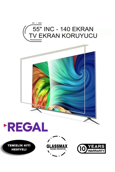 Glassmax Regal 55fh_d Uyumlu 55" Inç 140 Ekran Tv Ekran Koruyucu