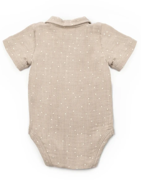 Bebek 2li Kısa Kollu Badi Müslin %100 Pamuk, Bebek ve Yenidoğan Serisi - - 4