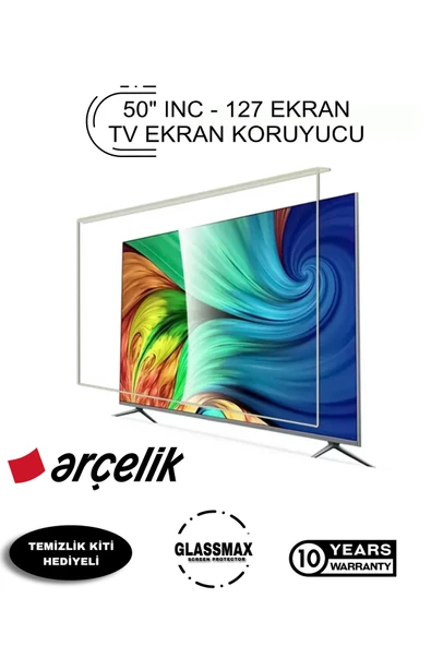 Glassmax Arçelik 50U7400 Uyumlu 50" Inç 127 Ekran Tv Ekran Koruyucu ürün görseli