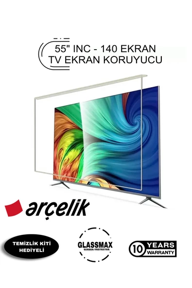 Glassmax Arçelik 55U7500 Uyumlu 55" Inç 140 Ekran Tv Ekran Koruyucu