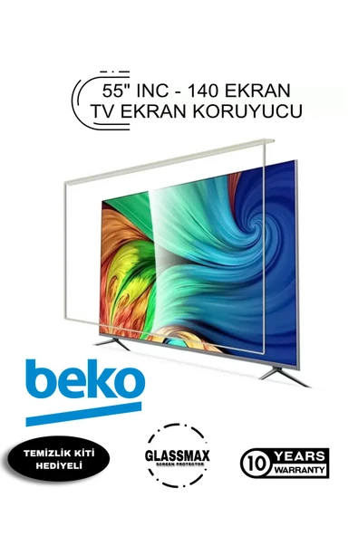 Glassmax Beko 55B5800 Uyumlu 55" Inç 140 Ekran Tv Ekran Koruyucu