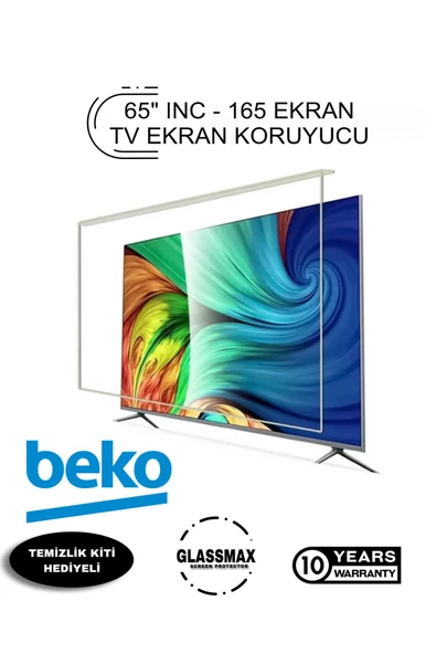 Glassmax Beko 65UN8330 Uyumlu 65" Inç 165 Ekran Tv Ekran Koruyucu