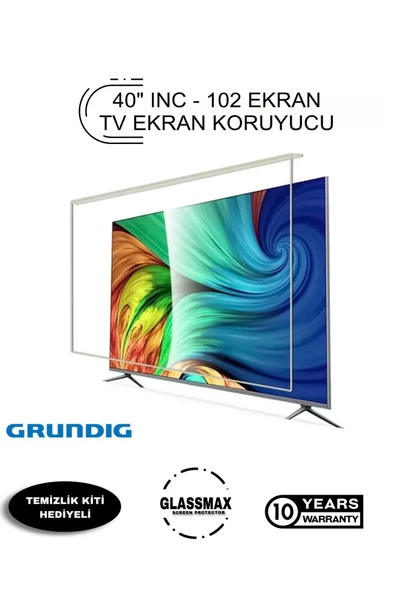 Glassmax Grundig 40GFM6200 Uyumlu 40" Inç 102 Ekran Tv Ekran Koruyucu
