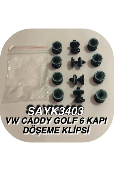 SAYPİ  Vw Caddy-golf 6- Kapı Döşeme Klipsi 12 ADET - 2