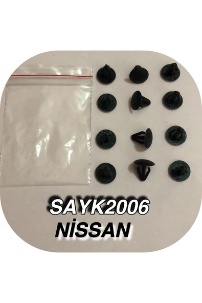 SAYPİ  Nissan Döşeme Klipsi 12 ADET - 2