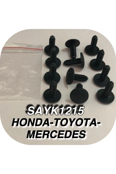 SAYPİ  Honda - Toyota - Mercedes Döşeme Klips 12 ADET - 2