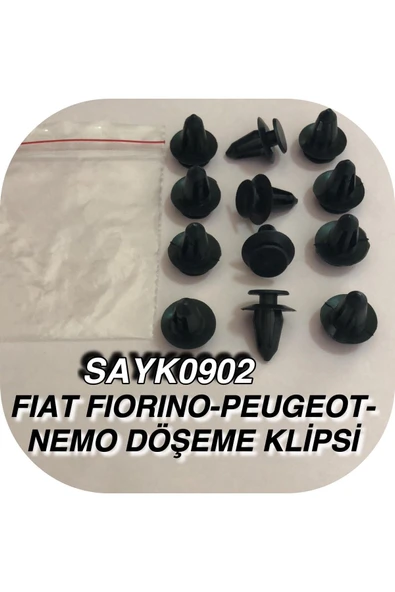 SAYPİ  Fiat Florino-peugeot -nemo Döşeme Klipsi 12 ADET - 2