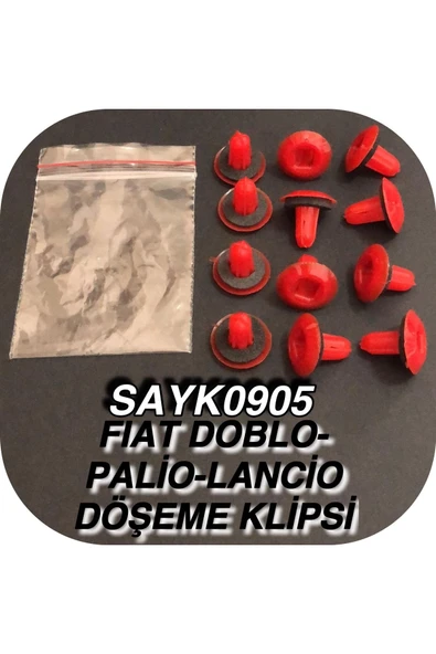 SAYPİ  Fiat Doblo-palio-lancia Döşeme Klipsi 12 ADET - 2
