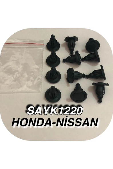 SAYPİ  Honda  Nissan Döşeme Klips 12 ADET - 2