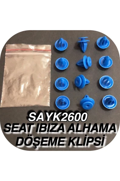 SAYPİ  Seat Ibıza Alhama Döşeme Klipsi 12 ADET - 2