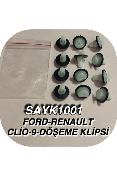 SAYPİ  Ford-renault Clio-9-döşeme Klipsi 12 ADET - 2