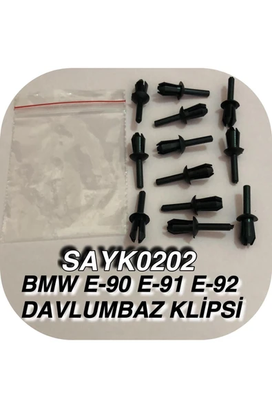 SAYPİ  Bmw E-90-e-91-e-92-davlumbaz Klipsi 12 Adet - 2