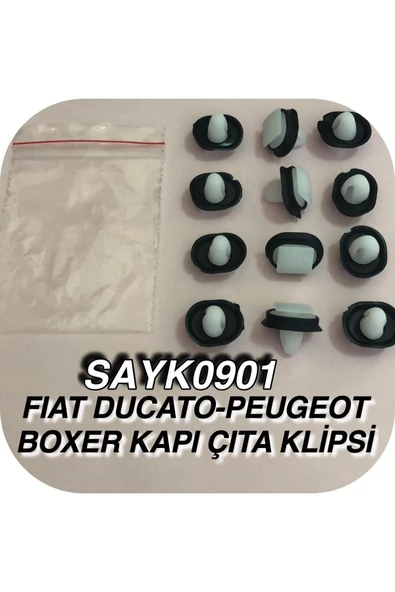 SAYPİ  Fiat Ducato-peugeot Boxer Kapı Çıta Döşeme Klipsi 12 ADET - 2
